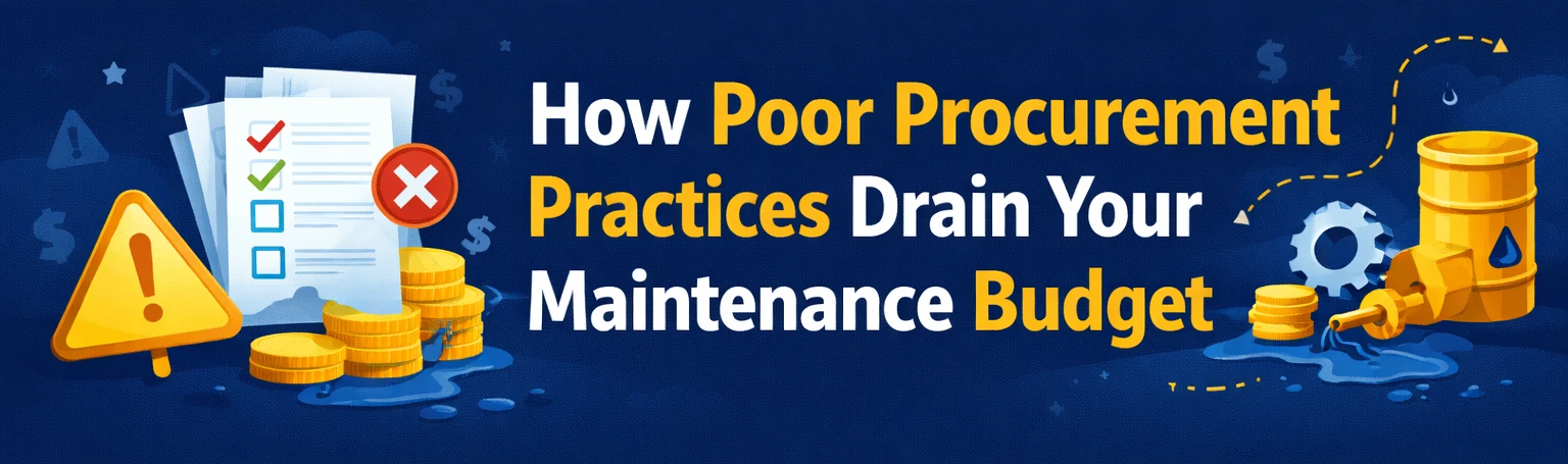 How Poor Procurement Practices Drain Your Maintenance Budget