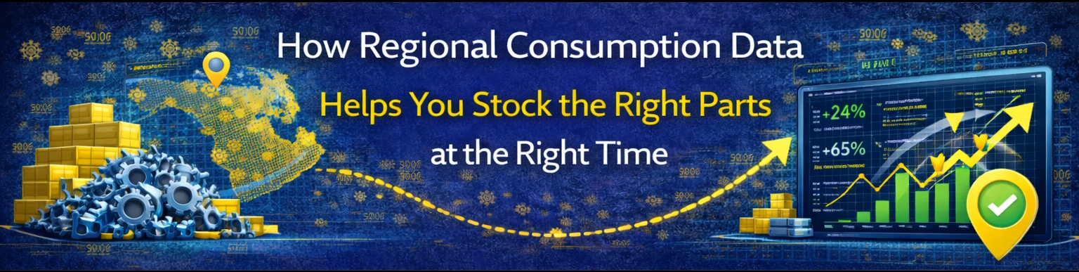 How Regional Consumption Data Helps You Stock the Right Parts at the Right Time