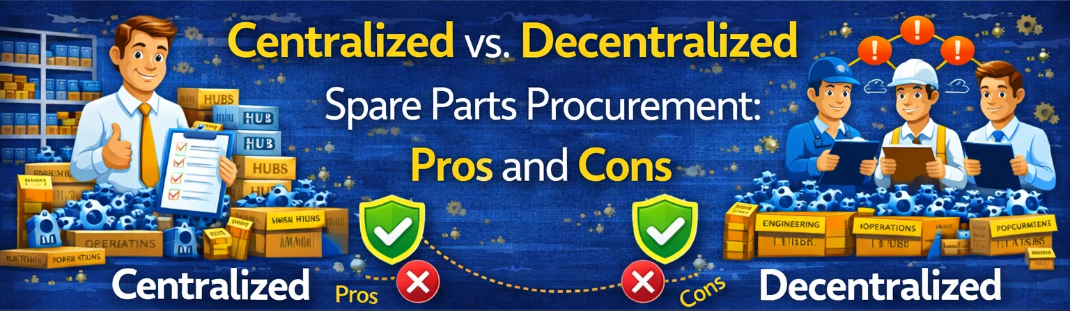 Centralized vs. Decentralized Spare Parts Procurement: Pros and Cons