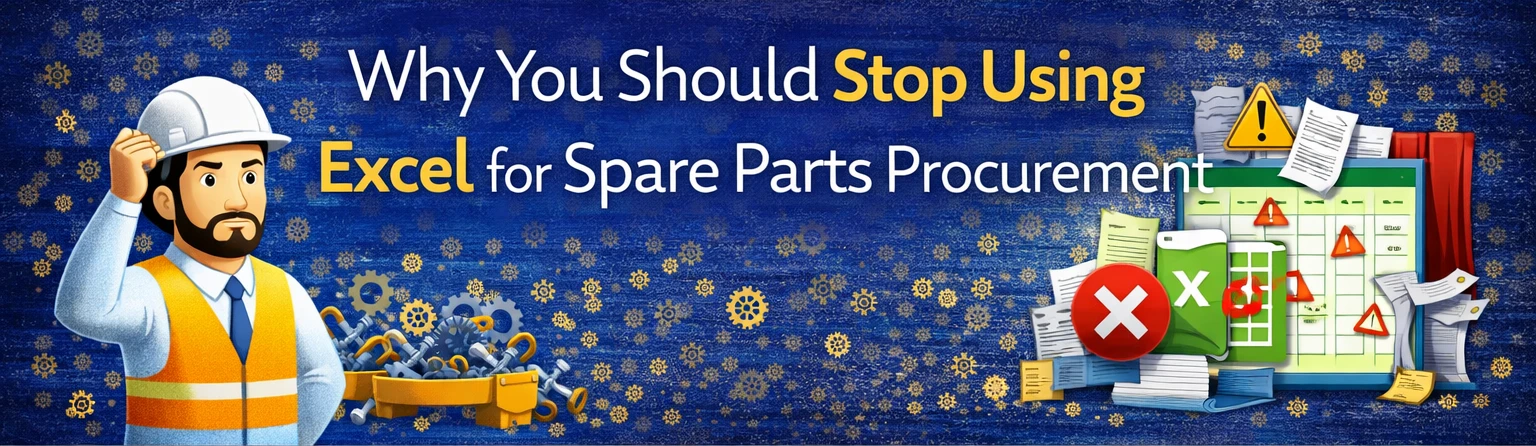 Why You Should Stop Using Excel for Spare Parts Procurement