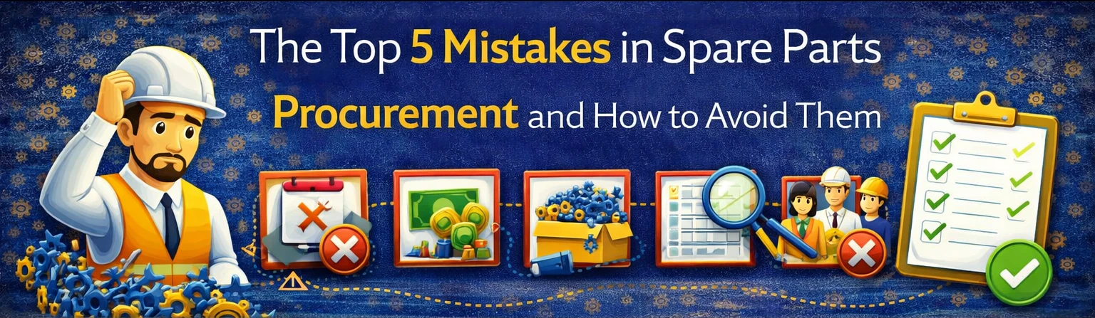 The Top 5 Mistakes in Spare Parts Procurement and How to Avoid Them